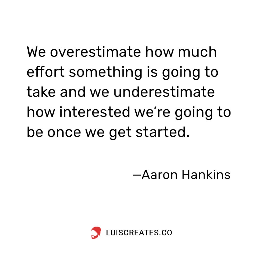 Aaron Hankins Quote